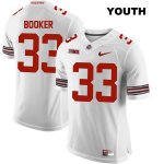 Youth NCAA Ohio State Buckeyes Dante Booker #33 College Stitched Authentic Nike White Football Jersey BY20Z51AC